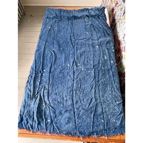 Surkana Lightweight blue and white specked scarf - Picture 3 of 3